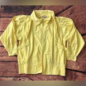 Dawn Vintage 90s Yellow Jacket‎ Size Medium